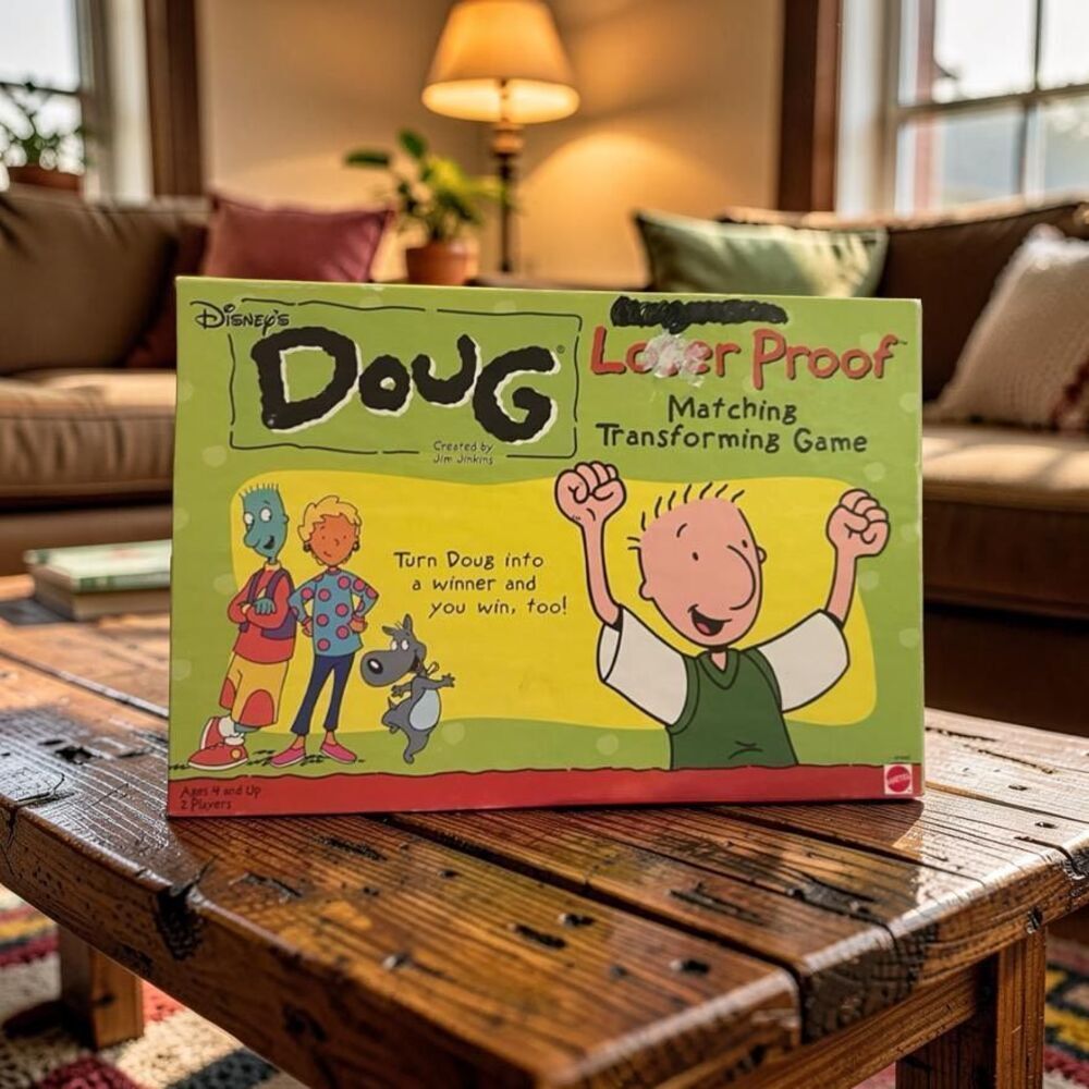 Rare Vintage 1998 Disney Doug Loser Proof Matching Game Complete